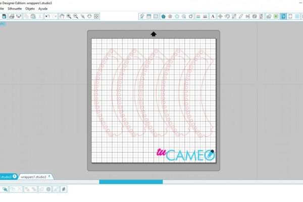 , Wrappers para cupcakes orilla con orificios para cameo