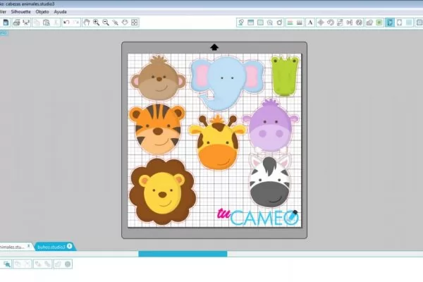 , Compilado de animalitos para centros de mesa o invitaciones con silhouette studio