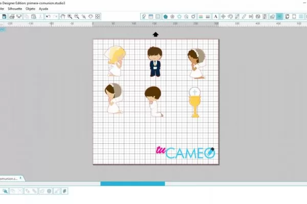 , Primera comunión listo para cameo silhouette
