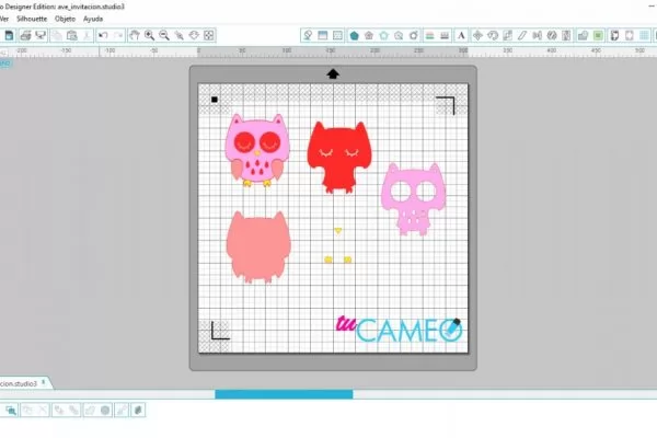 , Invitación buho para babyshower bautizos, listo para silhouette studio