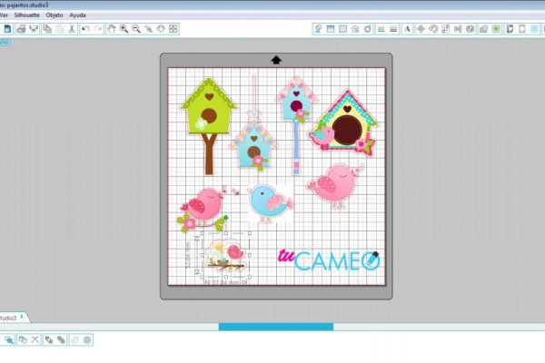 , Pajaritos para tus proyectos con silhouette studio