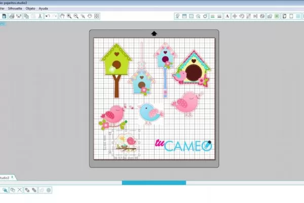 , Pajaritos para tus proyectos con silhouette studio