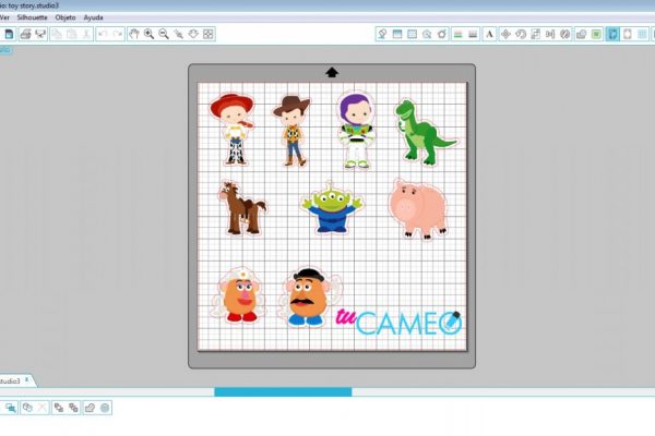 , toy story print and cut listo para silhouette studio
