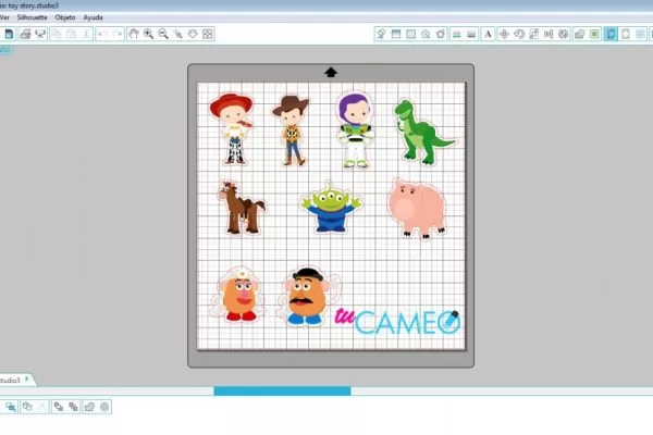, toy story print and cut listo para silhouette studio