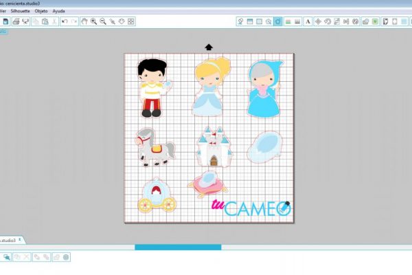 , cenicienta print and cut para silhouette cameo