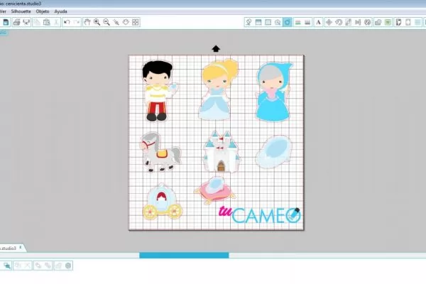, cenicienta print and cut para silhouette cameo