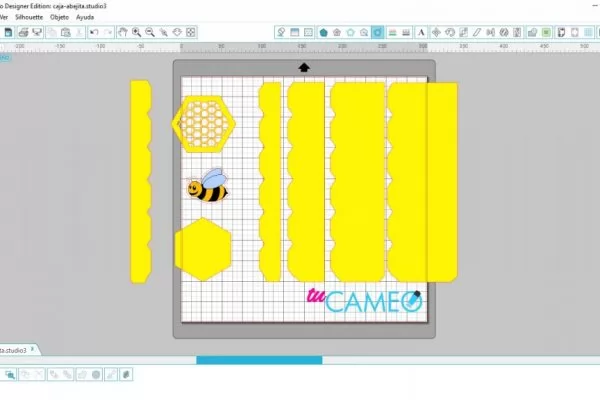 , Caja abejita silhouette studio