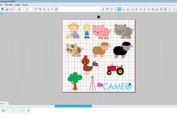 , La Granja print and cut para silhouette cameo