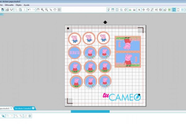, Stickers Peppa Pig para cameo silhouette