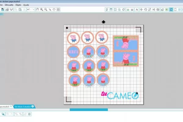 , Stickers Peppa Pig para cameo silhouette