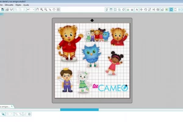 , Daniel y sus amigos print and cut para silhouette cameo
