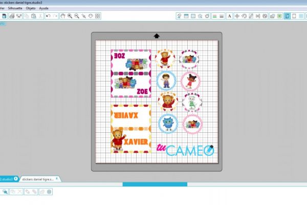 , sticker daniel tigre listo para cameo silhouette