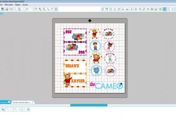 , sticker daniel tigre listo para cameo silhouette