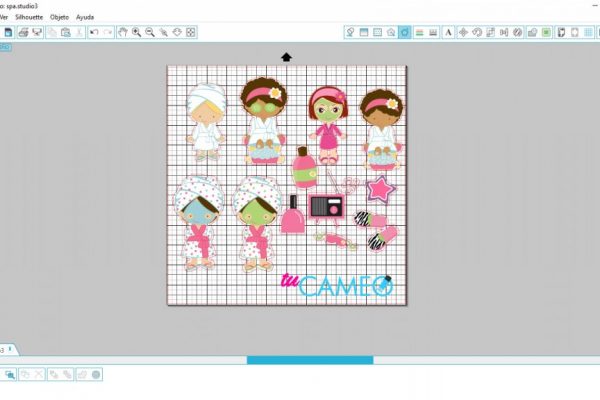 , fiesta de spa print and cut para silhouette cameo