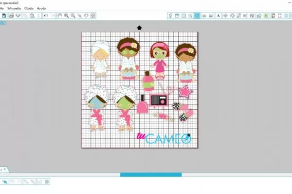 , fiesta de spa print and cut para silhouette cameo