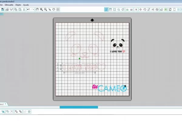 , CORTE PANDA LISTO PARA SILHOUETTE STUDIO