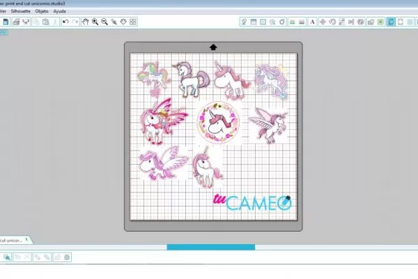 , PRINT AND CUT UNICORNIO PARA SILHOUETTE CAMEO