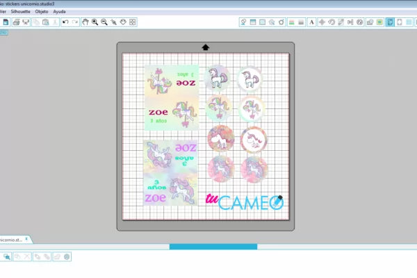 , stickers unicornio para SILHOUETTE STUDIO
