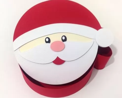 , Caja santa claus papa noel para silhouette cameo