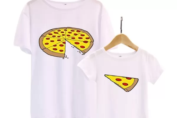 , Camisa padre e hijo de pizza
