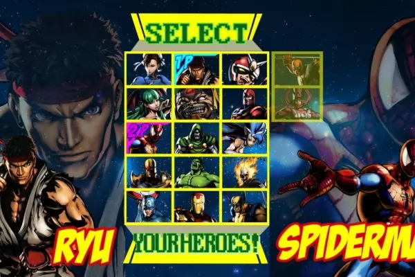 , Diseño para taza de marvel vs capcom