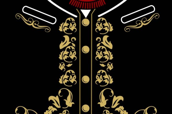 , Diseño para sublimar o cortar en vinil de camisa de charro