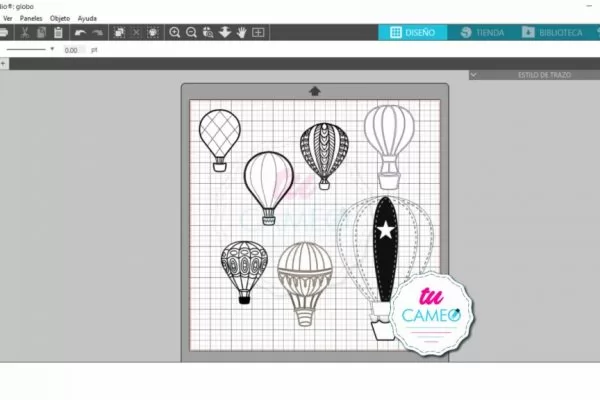 , Globos Silhouette Cameo