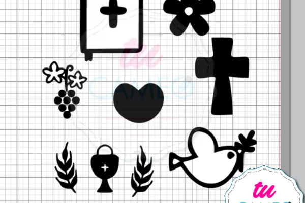 , Religioso Listo para silhouette cameo