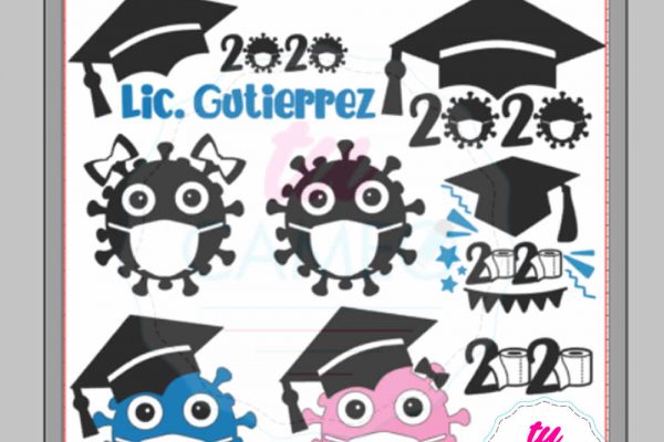 , Archivo de corte para graduación cuarentena 2020 LISTOS PARA SILHOUETTE CAMEO