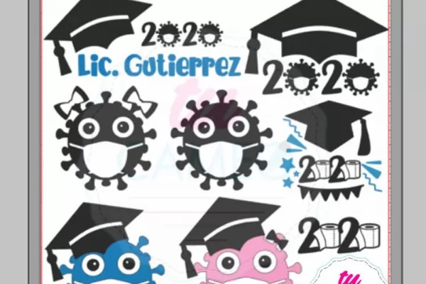 , Archivo de corte para graduación cuarentena 2020 LISTOS PARA SILHOUETTE CAMEO