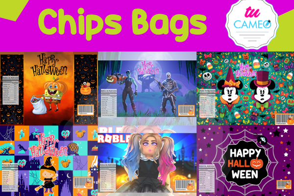 , Chips Bags Halloween lista para usar