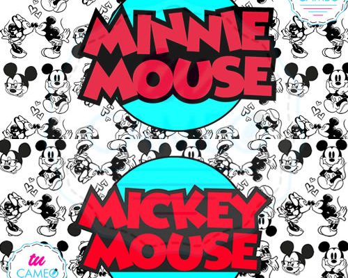 , Taza Minnie y Mickey mouse listo para sublimar