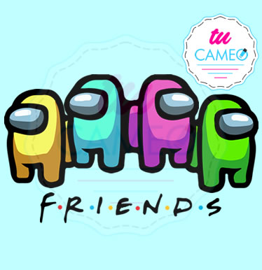 , Among us friends listo para Sublimar